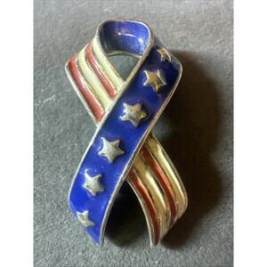 STARS & STRIPS PATRIOTIC LAPEL PIN UNITED STATES OF AMERICA